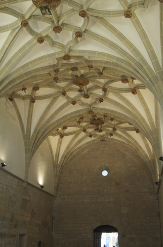 Bóveda estrellada del refectorio de Veruela